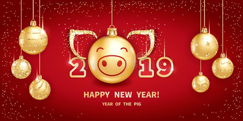 2019 anni del MAIALE royalty illustrazione gratis 2019 anni del MAIALE royalty illustrazione gratis