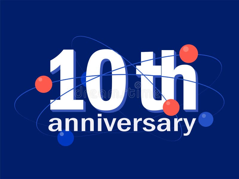 10 anni di anniversario di celebrazione di icona di vettore, logo, elemento di progettazione illustrazione di stock 10 anni di anniversario di celebrazione di icona di vettore, logo, elemento di progettazione illustrazione di stock