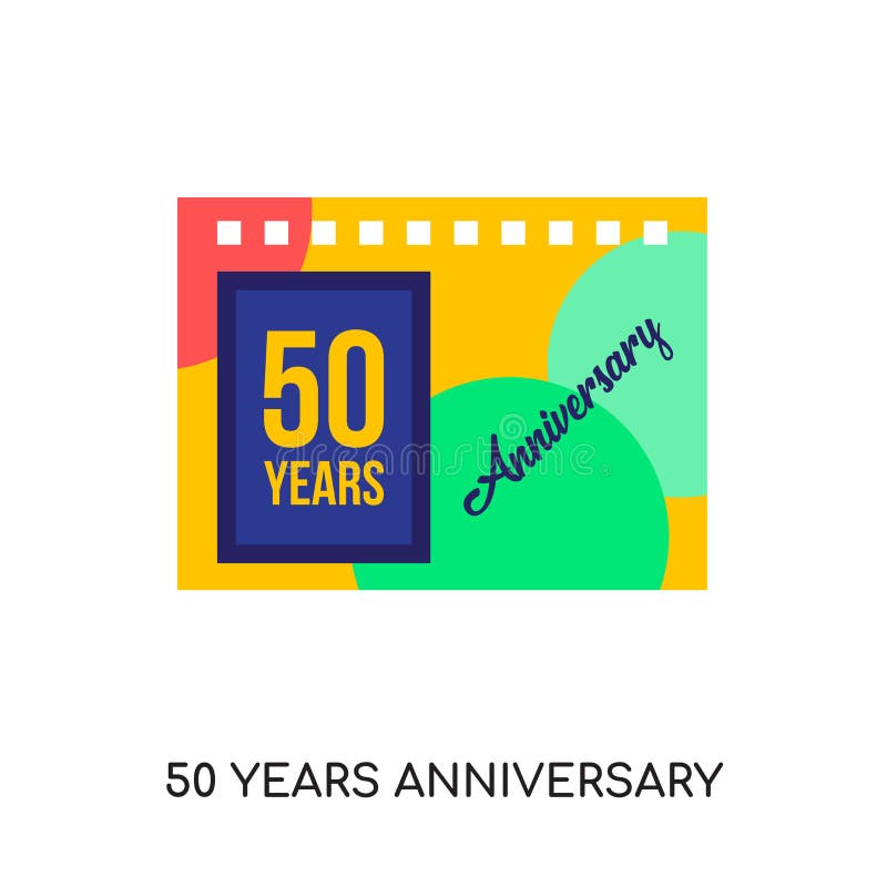 50 anni di logo di anniversario isolato su fondo bianco per il vostro illustrazione vettoriale 50 anni di logo di anniversario isolato su fondo bianco per il vostro illustrazione vettoriale