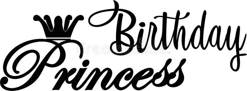 Panneau Princesse pour carte d'anniversaire avec : image vectorielle de  stock (libre de droits) 362058122