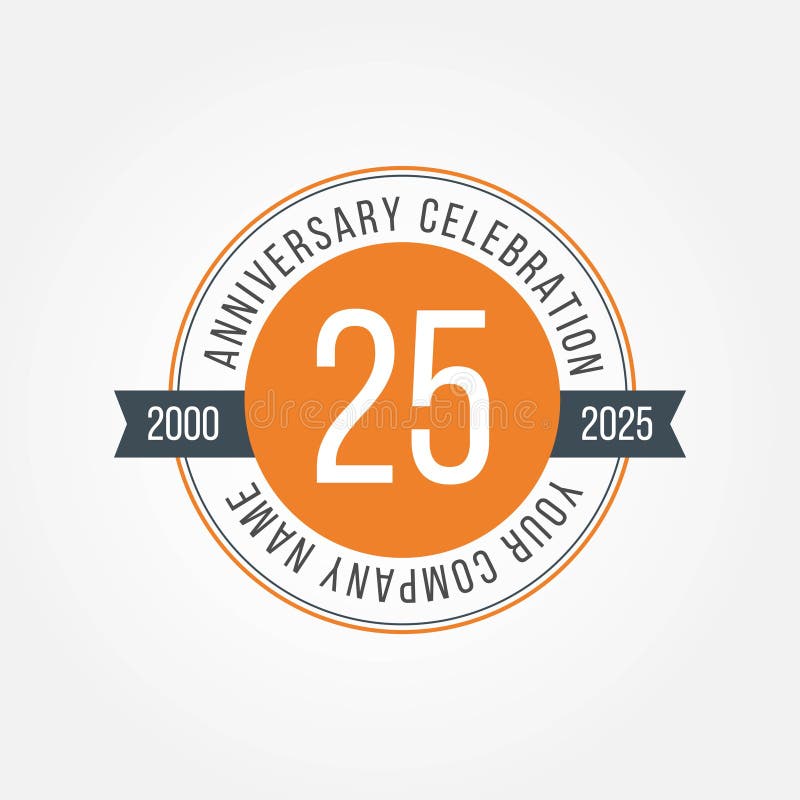 25 Anniversary Celebration Vector Template Design Illustration royalty free illustration 25 Anniversary Celebration Vector Template Design Illustration royalty free illustration