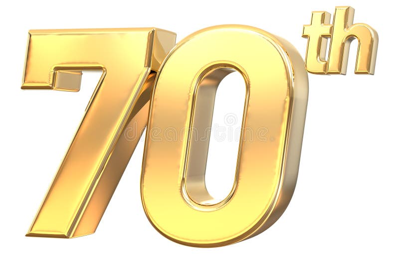 Anniversary gold 3d render stock photo. Illustration of color 261237026