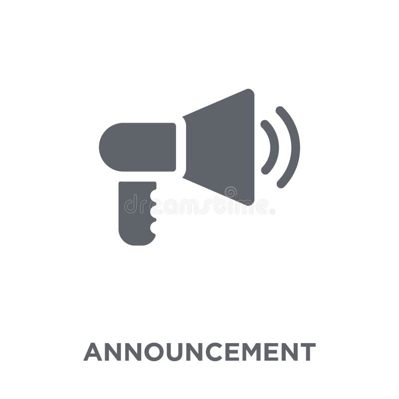 Announcement Icon Image. stock vector. Illustration of design 288063440