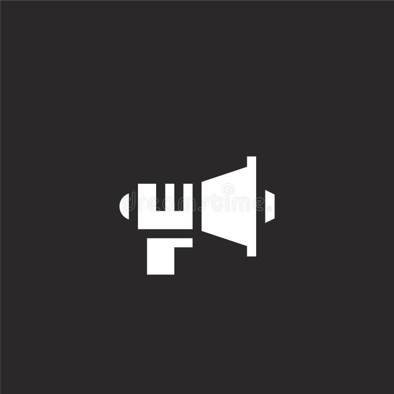 Announcement Icon. Filled Announcement Icon for site Design and