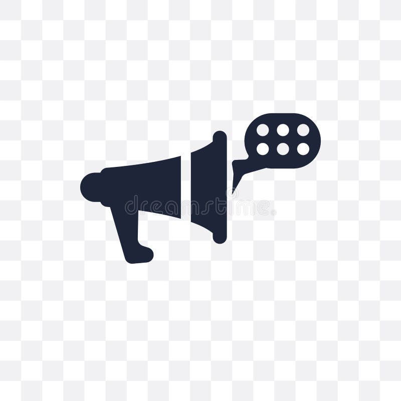 Announcement Transparent Icon. Announcement Symbol Design from C Stock