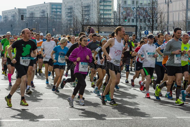 The Annual Berlin Half Marathon. Berlin. Germany. Editorial Stock Photo ...