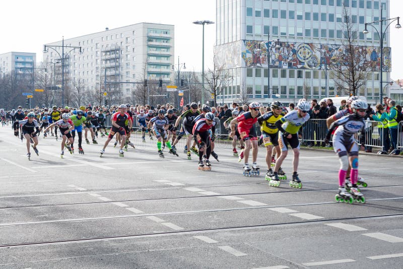 The Annual Berlin Half Marathon. Berlin. Germany. Editorial Stock Image
