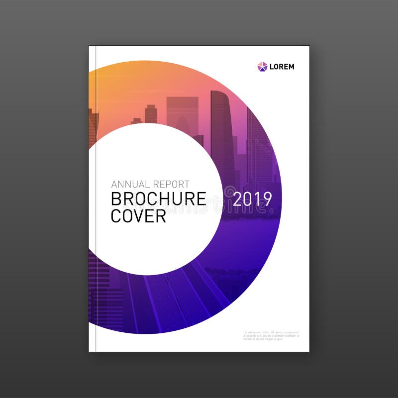 Annual report brochure cover design layout stock illustration Annual report brochure cover design layout stock illustration