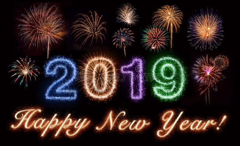 Ano novo feliz 2019 foto de stock royalty free Ano novo feliz 2019 foto de stock royalty free
