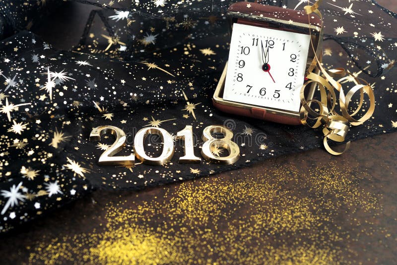 Ano novo feliz 2018 imagem de stock Ano novo feliz 2018 imagem de stock