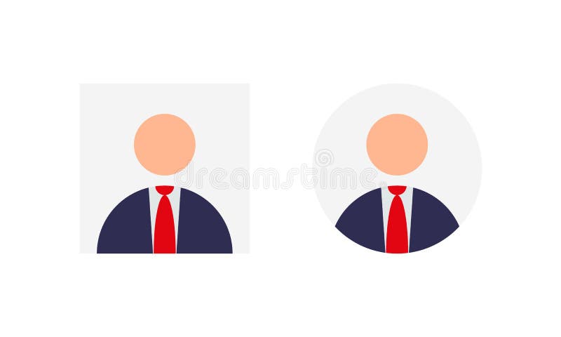 Anonym Businessman Avatar Profile Icon Vector in Flat Design vector illustration
