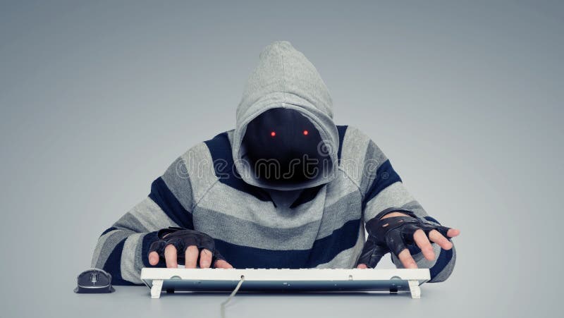 Anonyme Häcker auf dem Computer