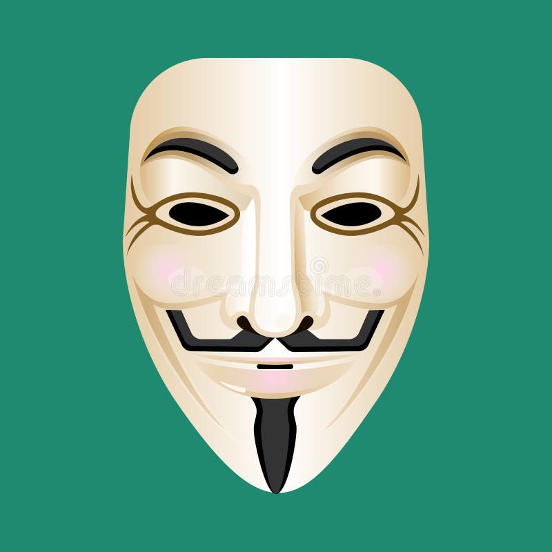 Anonymous mask isolated on green. Mask of man with moustache and beard in imperial style. Eyes are hollow. Mysterious person masque. Incognito concept. Anonymous mask isolated on green. Mask of man with moustache and beard in imperial style. Eyes are hollow. Mysterious person masque. Incognito concept.