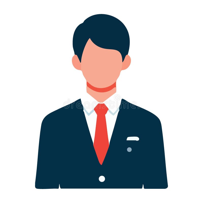Anonymous businessman icon in dark suit professional appearance vector vector illustration