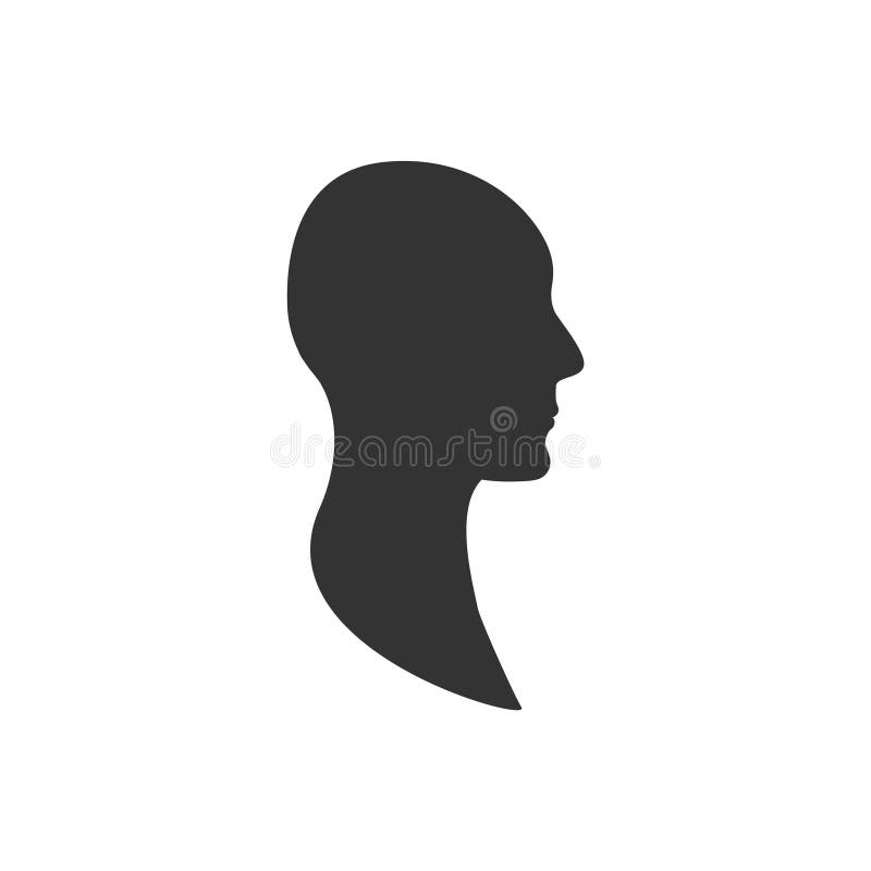 Anonymous Male Face Avatar. Stock Vector - Illustration of shadow, profile:  186940523