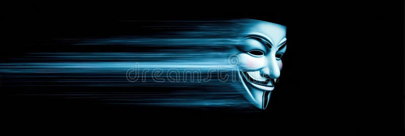 Anonymous Web Browsing Icon Representing Secure Online Activities on a Dark Background With a VPN Trail Visible royalty free stock photo