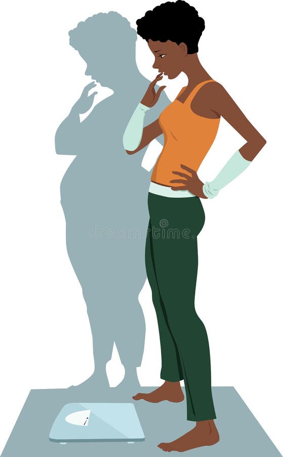 Anorexia stock illustration Anorexia stock illustration