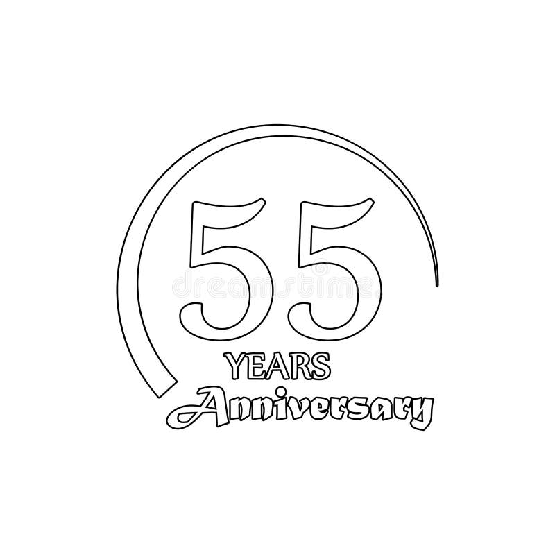 55 anos de sinal do anivers?rio Elemento da ilustra??o do anivers?rio ?cone superior do projeto gr?fico da qualidade sinais e col ilustração stock 55 anos de sinal do anivers?rio Elemento da ilustra??o do anivers?rio ?cone superior do projeto gr?fico da qualidade sinais e col ilustração stock