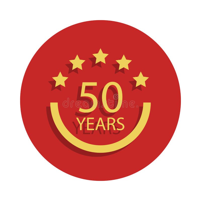 50 anos de sinal do aniversário Elemento do sinal do aniversário Ícone superior do projeto gráfico da qualidade no estilo do crac ilustração stock 50 anos de sinal do aniversário Elemento do sinal do aniversário Ícone superior do projeto gráfico da qualidade no estilo do crac ilustração stock
