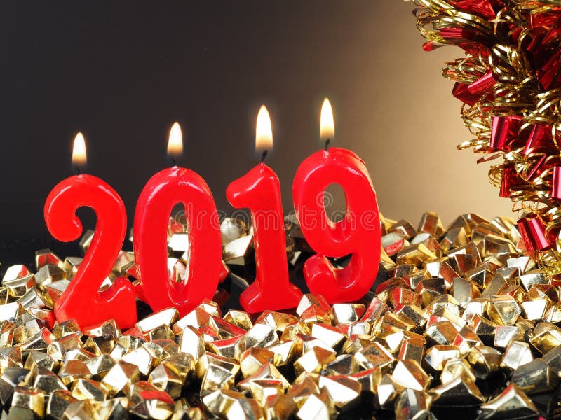 Anos de véspera novos 2019 foto de stock Anos de véspera novos 2019 foto de stock
