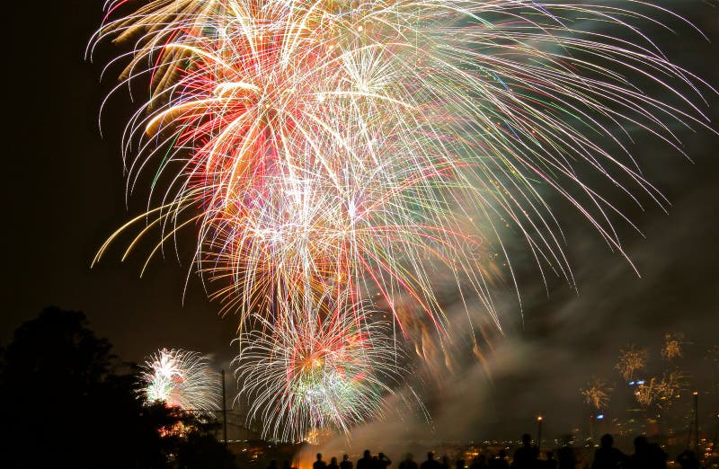 Anos novos dos fogos-de-artifício imagens de stock Anos novos dos fogos-de-artifício imagens de stock