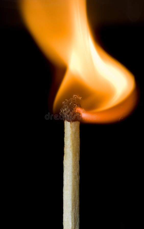 Another burning safety match