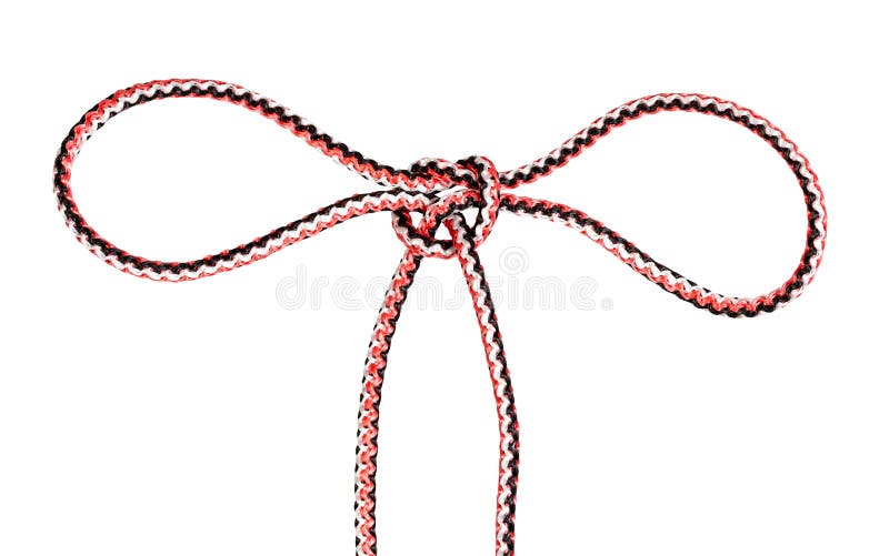 Another Side of Handcuff Knot Tied on Rope Stock Image - Image of ...