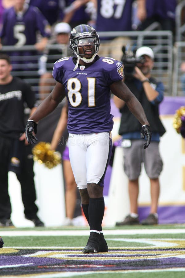 Anquan Boldin, Wide Receiver dei Baltimore Ravens fotografie stock