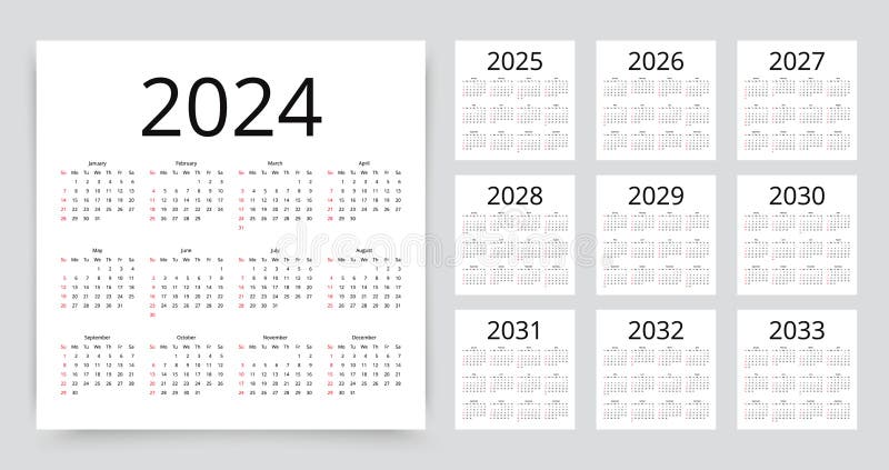 Calendrier 2022 2023 2024 2025 et modèle d'agenda de planificateur