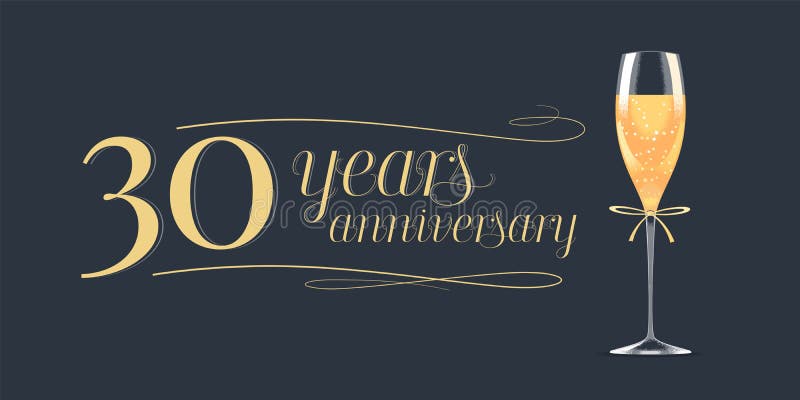 30 Ans D Anniversaire D Icone De Vecteur Logo Illustration De Vecteur Illustration Du Lettrage Signe