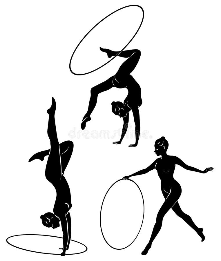 ansammlung Rhythmische Gymnastik - farbige vectorial Ikone Schattenbild eines M?dchens mit einem Band Schöner Turner die Frau ist stockbilder ansammlung Rhythmische Gymnastik - farbige vectorial Ikone Schattenbild eines M?dchens mit einem Band Schöner Turner die Frau ist stockbilder