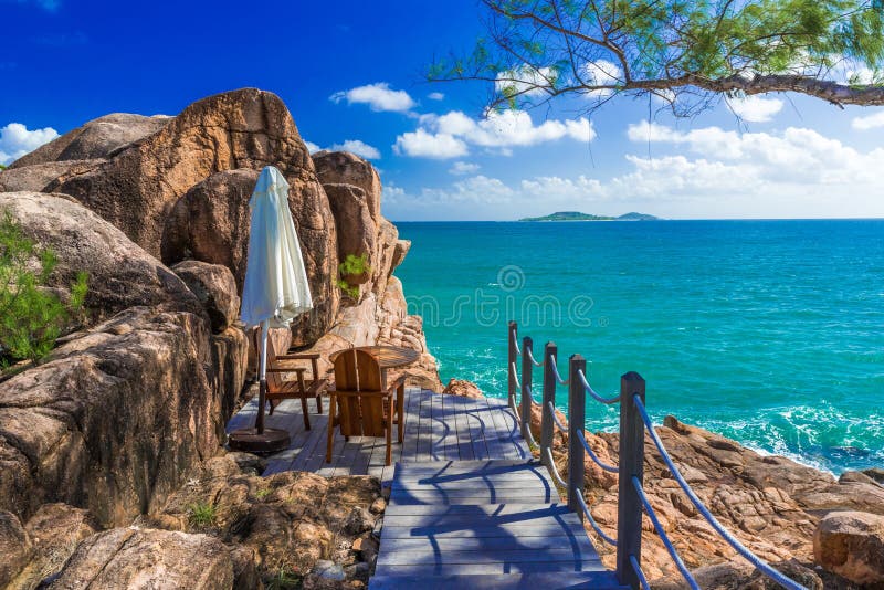 Anse Kerlan Tropical Beach in Seychelles, Praslin Stock Photo Image