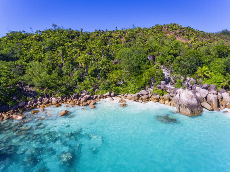 Anse Lazio, Seychelles stock photo. Image of boats, lagoon - 115240116