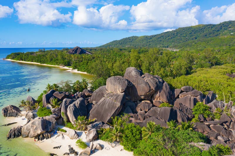 Anse Source D`Argent stock image. Image of lagoon, holiday - 241808521