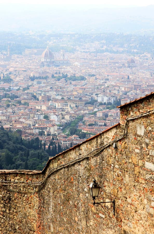 Ansicht an der Kathedrale in Florenz, Italien stockbilder Ansicht an der Kathedrale in Florenz, Italien stockbilder