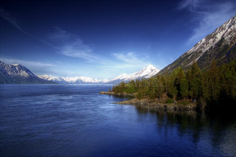 Ansicht des Turnagain Armes Alaska stockbild Ansicht des Turnagain Armes Alaska stockbild