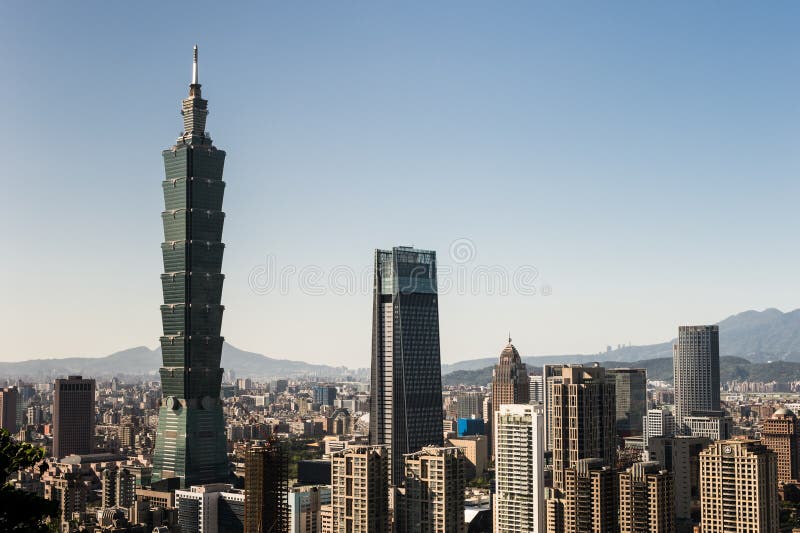 Ansicht des World Trade Center-Gebäudes Taipehs 101 stockfotografie Ansicht des World Trade Center-Gebäudes Taipehs 101 stockfotografie