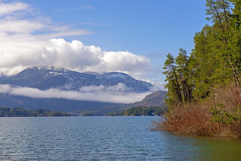 Ansicht vom provinziellen Park des Sproat Sees im Vancouver Island BC Kanada