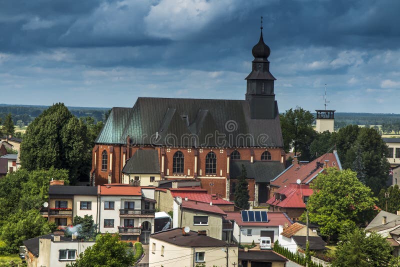 Ansicht von Koszecin, eine Stadt in Polen stockfotografie Ansicht von Koszecin, eine Stadt in Polen stockfotografie