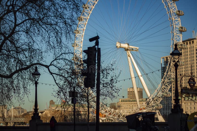Ansicht von London-Auge stockbilder Ansicht von London-Auge stockbilder