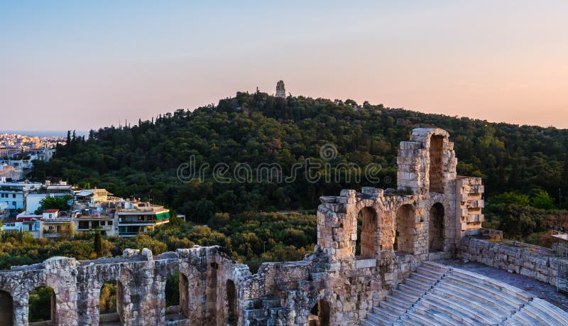 Auffassung Von Odeon Des Herodes Atticustheaters Auf ...