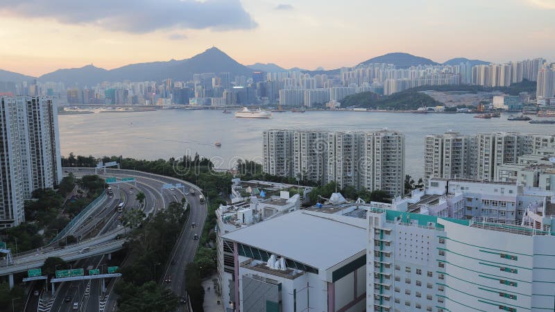 Ansicht von Steinbruch-Bucht-Hong Kong-Stadt