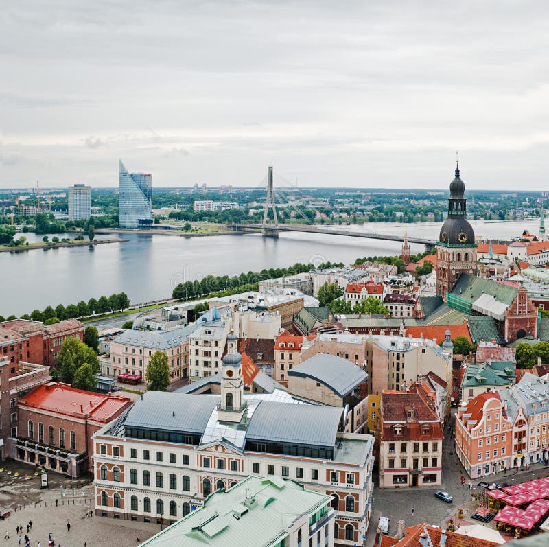 View over Old Town of Riga, Latvia. View over Old Town of Riga, Latvia