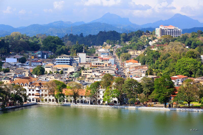Kandy-Stadt in Sri Lanka stockbild. Bild von grün, park - 133343843