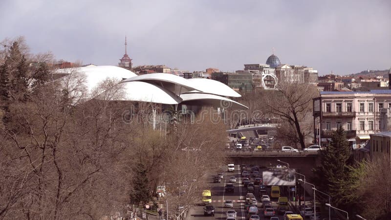 Ansicht über Stadtbild in der Mitte von Tiflis, Georgia