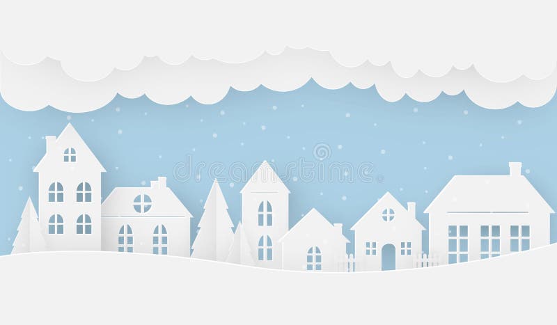 Ansichten des Hauses im Winter an einem schneebedeckten Tag vektor abbildung Ansichten des Hauses im Winter an einem schneebedeckten Tag vektor abbildung