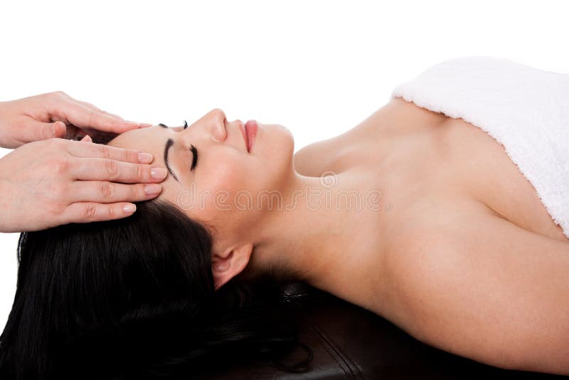 ansikts- massagebehandling arkivbild ansikts- massagebehandling arkivbild