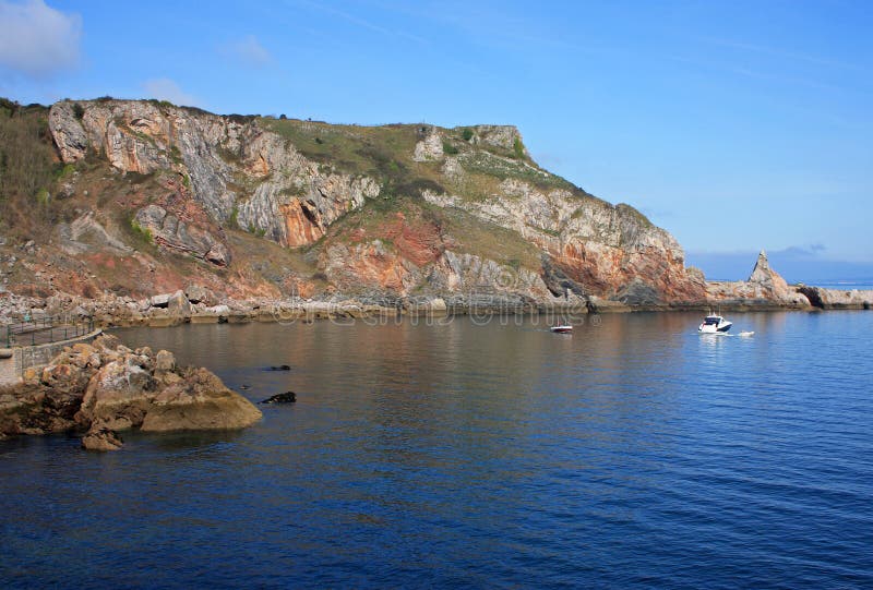 Cliffs of Anstey's cove in Torquay. Cliffs of Anstey's cove in Torquay