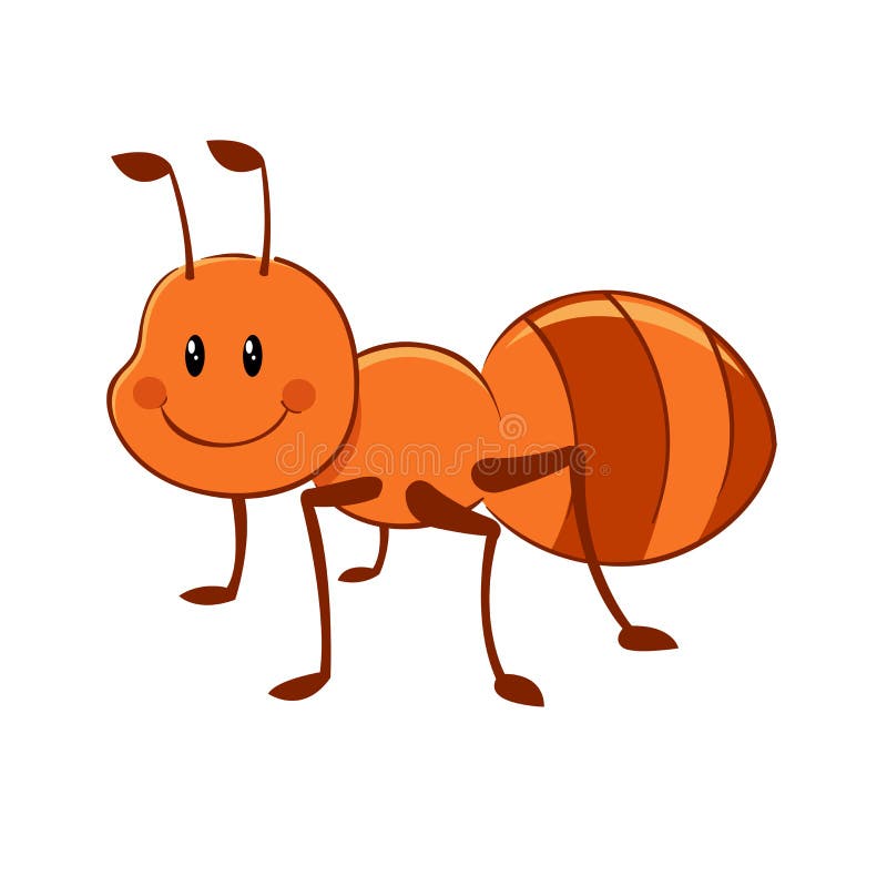 Ant Cartoon stock vector. Illustration of little, mascot - 39148392