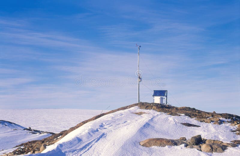 Antarctic Automatic Weather Station royalty free stock images